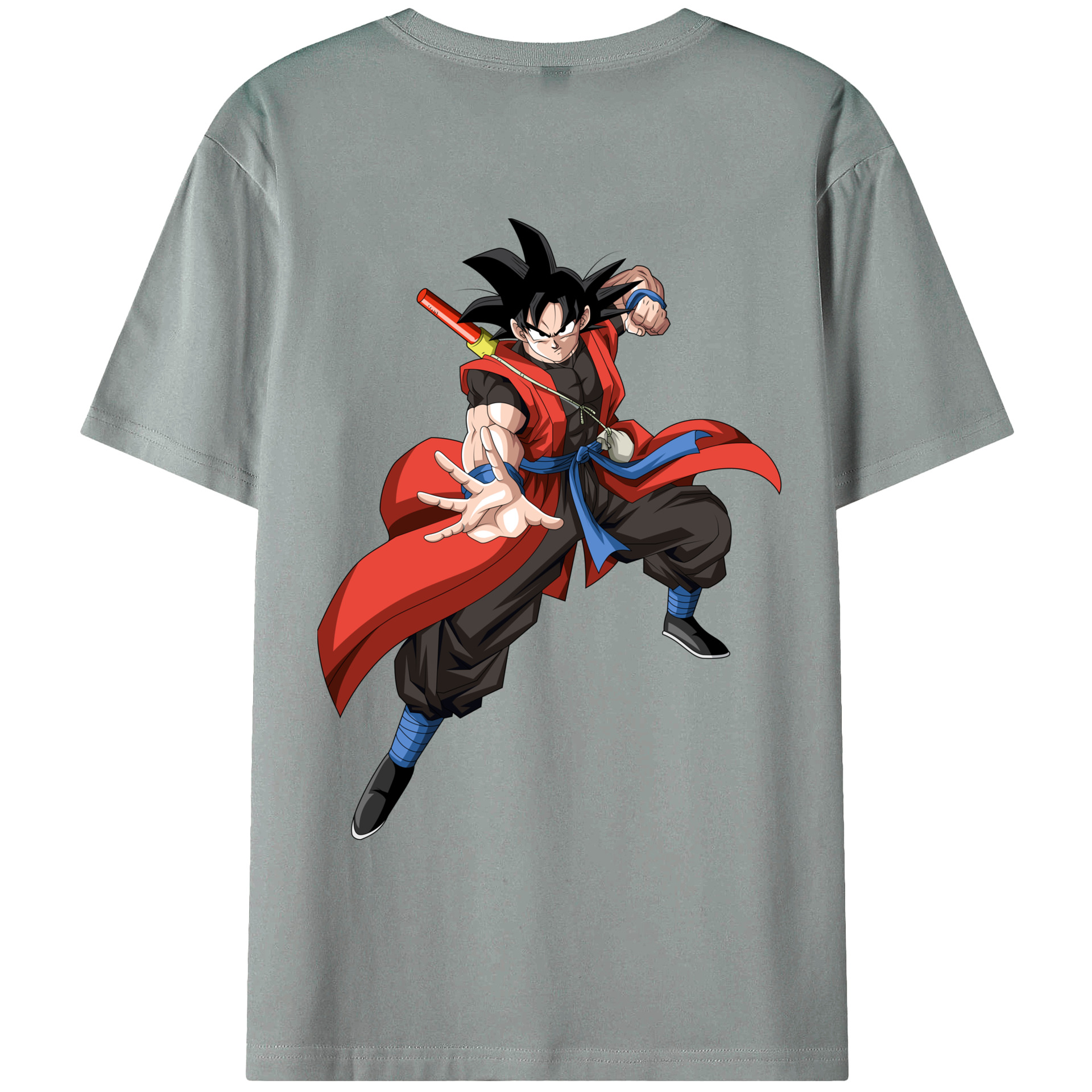 （画像用） ドラゴンボール 孫悟空（そん ごくう）Son Goku カカロット DRAGON BALL Kakarotto 綿100％ メンズ半袖Tシャツ（バックプリント） 通気性